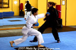 2007 Lori visiting our karate school